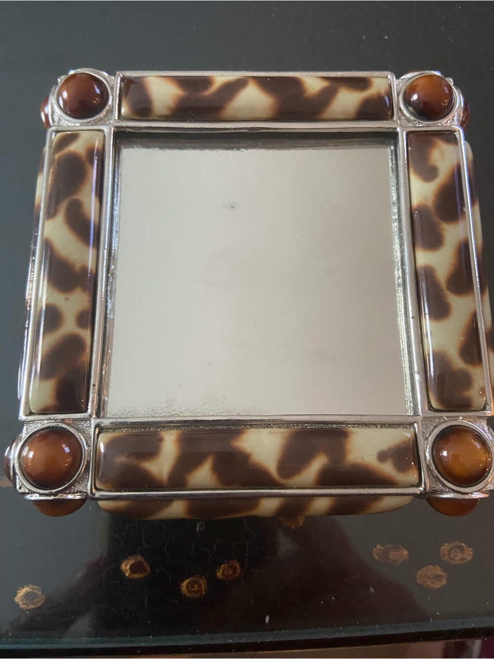 Jay Strongwater tortoise frame.